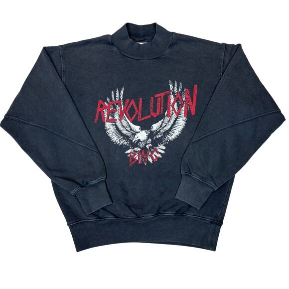 Anine Bing Revolution Crewneck Sweatshirt Women's XS Retro - Picture 1 of 9